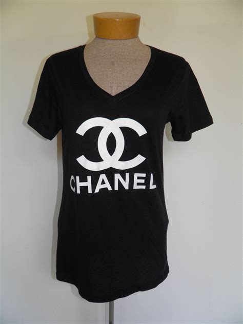 chanel high neck top|Chanel tee shirts.